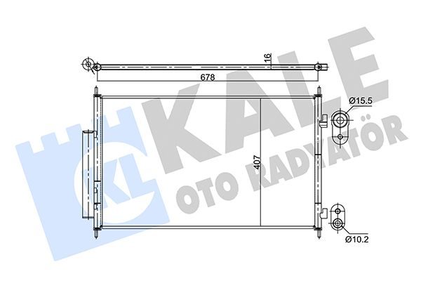 Радіатор кондиціонера KALE OTO RADYATÖR 354890 - zapix