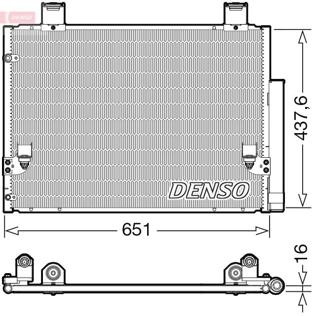 Радіатор кондиціонера DENSO DCN50057