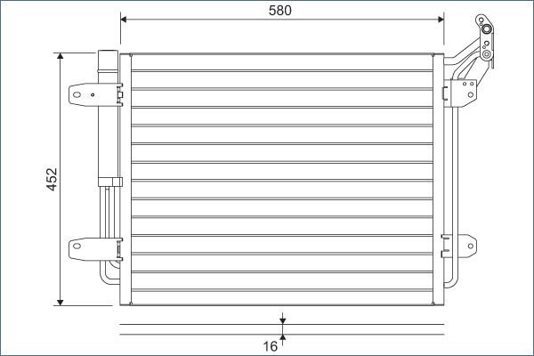 Радіатор кондиціонера VALEO 814091