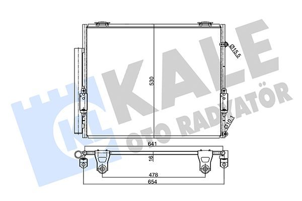 Радіатор кондиціонера KALE OTO RADYATÖR 358005 - zapix