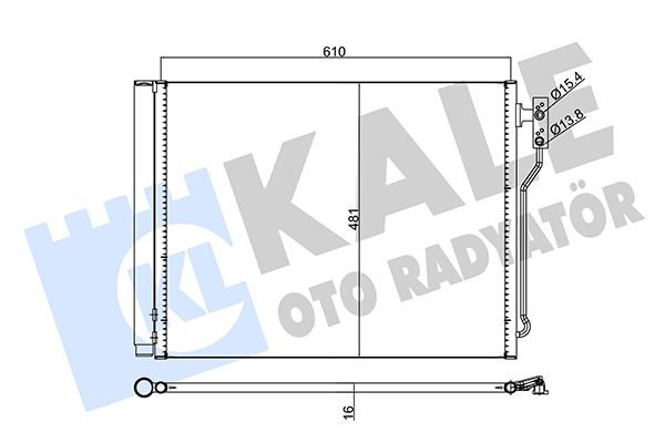 Радіатор кондиціонера KALE OTO RADYATÖR 345620 - zapix