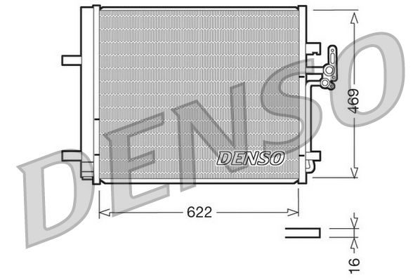 Радіатор кондиціонера DENSO DCN10016 - zapix