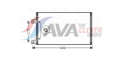 Радіатор кондиціонера AVA QUALITY COOLING RTA5444 - zapix