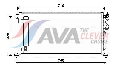 Радіатор кондиціонера AVA QUALITY COOLING MTA5220D - zapix