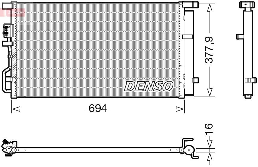 Радіатор кондиціонера DENSO DCN41019 - zapix