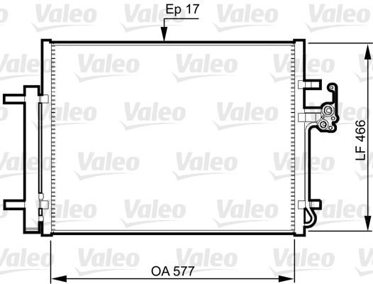 Радіатор кондиціонера VALEO 814360