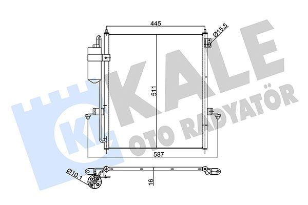 Радіатор кондиціонера KALE OTO RADYATÖR 354965 - zapix