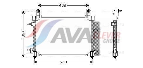 Радіатор кондиціонера AVA QUALITY COOLING DW5081D - zapix