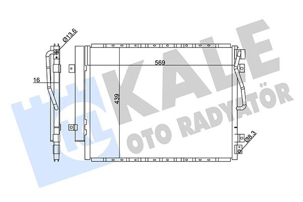 Радіатор кондиціонера KALE OTO RADYATÖR 342625 - zapix