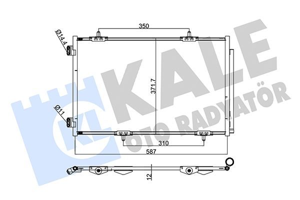 Радіатор кондиціонера KALE OTO RADYATÖR 342655 - zapix