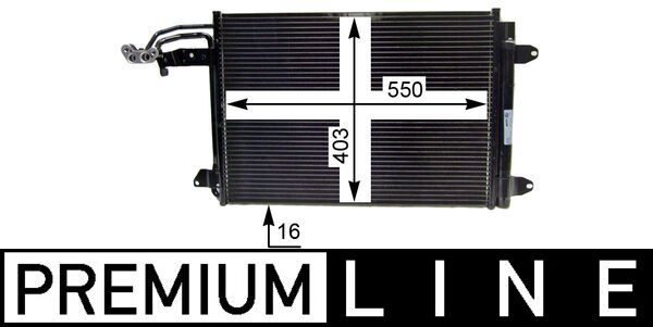Радіатор кондиціонера MAHLE AC324000P - zapix
