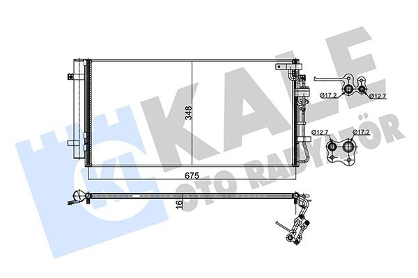 Радіатор кондиціонера KALE OTO RADYATÖR 345475 - zapix