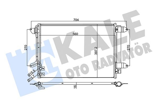 Радіатор кондиціонера KALE OTO RADYATÖR 343285 - zapix