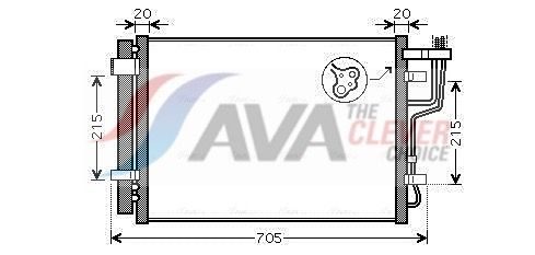 Радіатор кондиціонера AVA QUALITY COOLING HY5183D - zapix