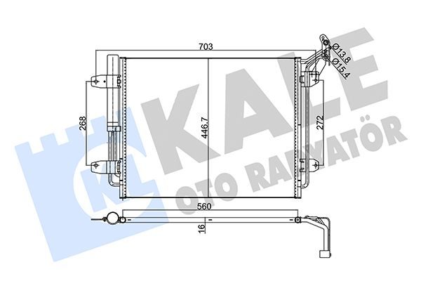 Радіатор кондиціонера KALE OTO RADYATÖR 376200 - zapix