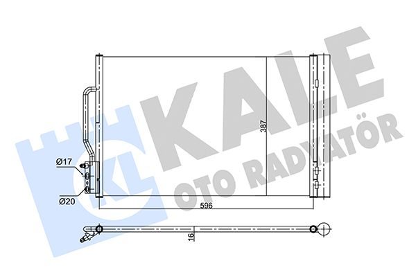 Радіатор кондиціонера KALE OTO RADYATÖR 358710 - zapix