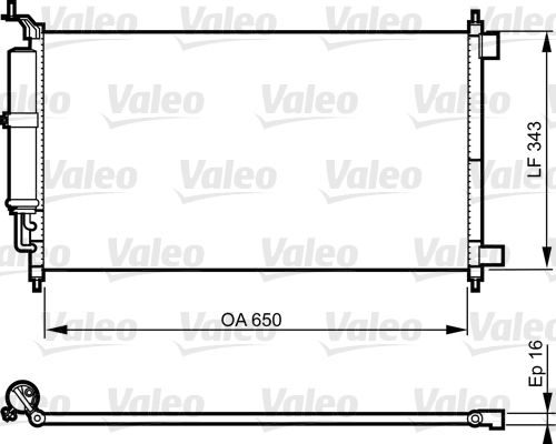 Радіатор кондиціонера VALEO 814221 - zapix