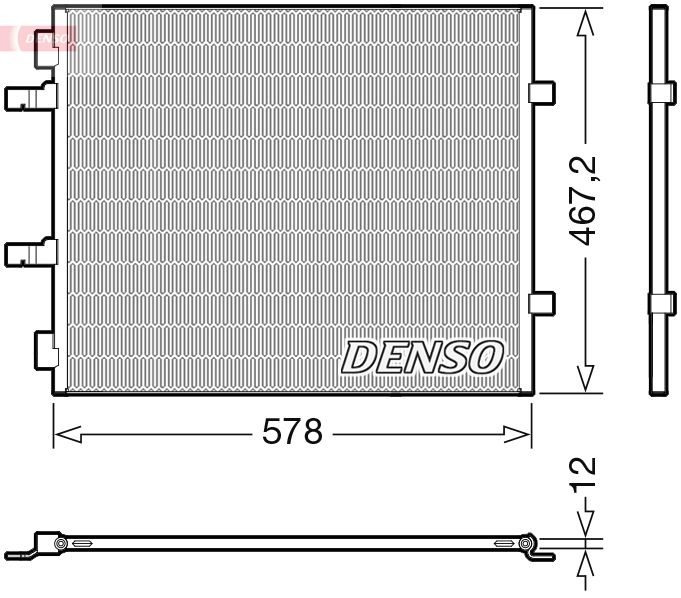 Радіатор кондиціонера DENSO DCN20042 - zapix