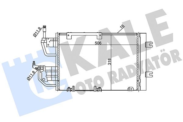 Радіатор кондиціонера KALE OTO RADYATÖR 393500