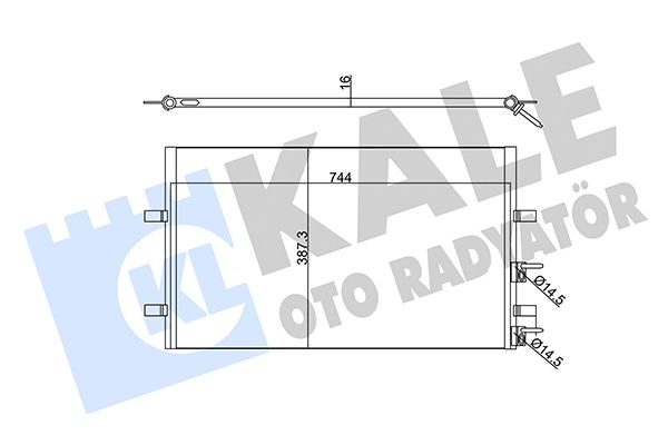 Радіатор кондиціонера KALE OTO RADYATÖR 345390 - zapix