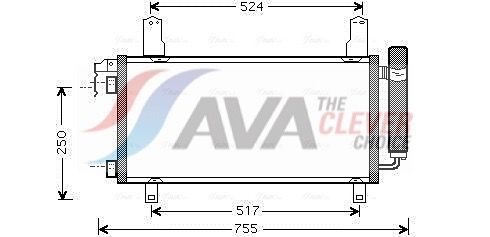 Радіатор кондиціонера AVA QUALITY COOLING MZ5157D
