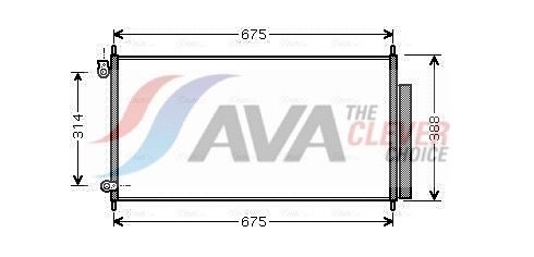 Радіатор кондиціонера AVA QUALITY COOLING HD5185D - zapix