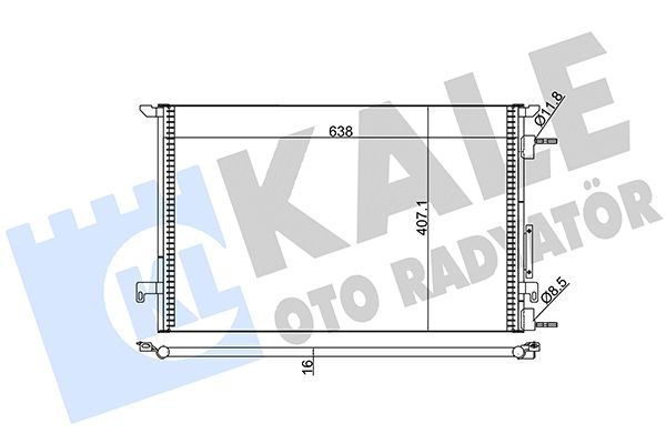 Радіатор кондиціонера KALE OTO RADYATÖR 389000 - zapix
