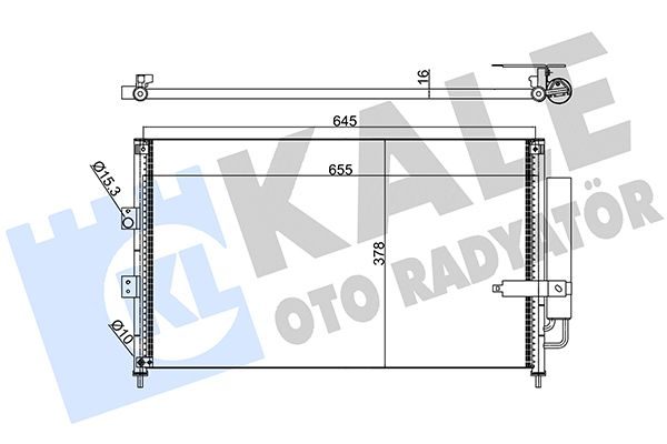 Радиатор кондиционера KALE OTO RADYATÖR 386900