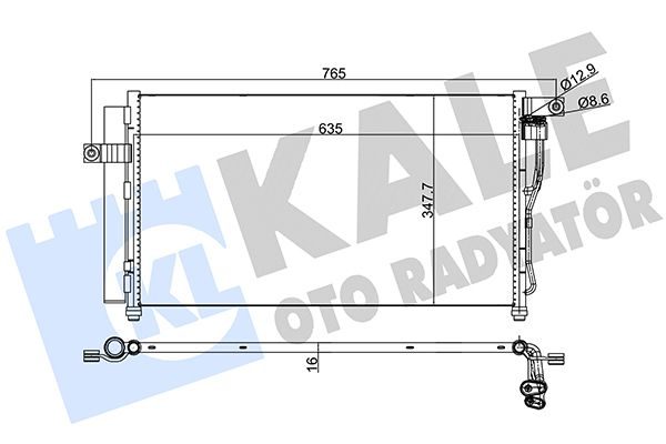 Радіатор кондиціонера KALE OTO RADYATÖR 386300 - zapix