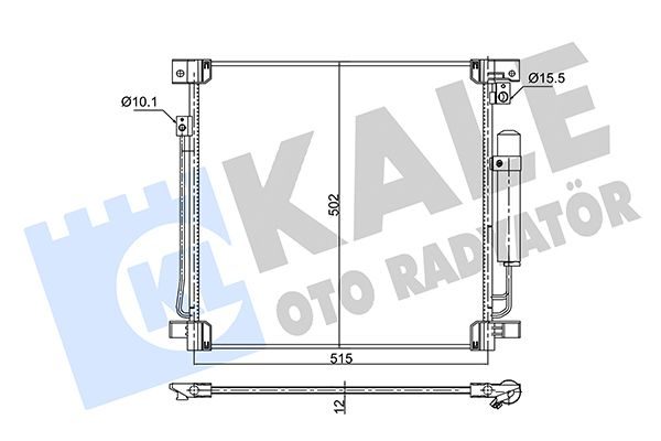 Радіатор кондиціонера KALE OTO RADYATÖR 354015 - zapix