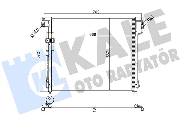 Радиатор кондиционера KALE OTO RADYATÖR 393200