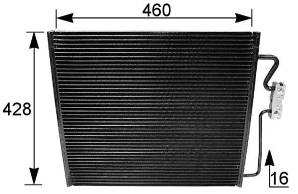 Радіатор кондиціонера MAHLE AC154001S - zapix