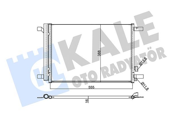 Радіатор кондиціонера KALE OTO RADYATÖR 354020 - zapix