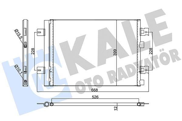 Радіатор кондиціонера KALE OTO RADYATÖR 389300 - zapix