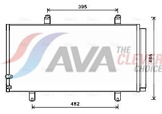 Радіатор кондиціонера AVA QUALITY COOLING TO5696D - zapix