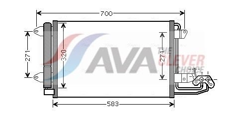 Радіатор кондиціонера AVA QUALITY COOLING VN5209D - zapix