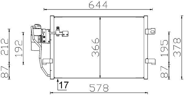 Радіатор кондиціонера MAHLE AC351000S - zapix