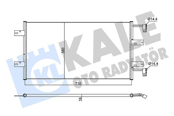 Радіатор кондиціонера KALE OTO RADYATÖR 352585