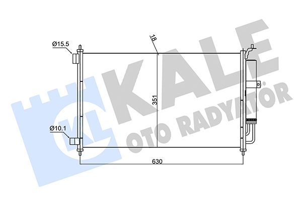 Радіатор кондиціонера KALE OTO RADYATÖR 382520 - zapix