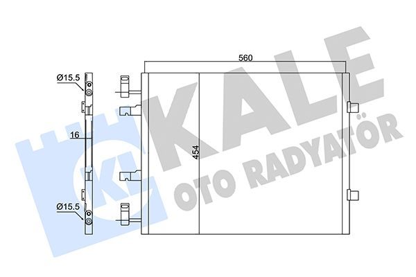 Радіатор кондиціонера KALE OTO RADYATÖR 350670