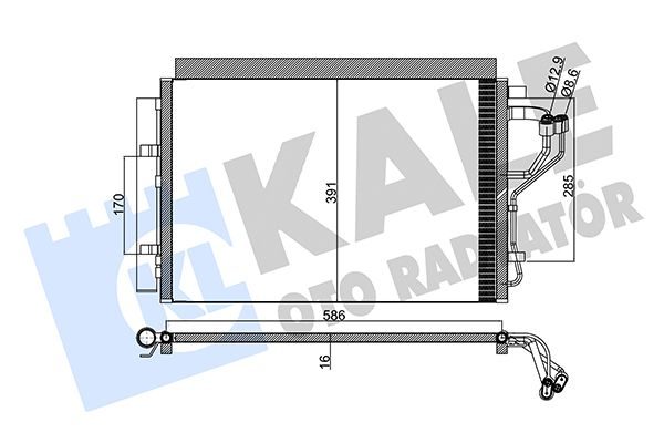 Радіатор кондиціонера KALE OTO RADYATÖR 342525 - zapix