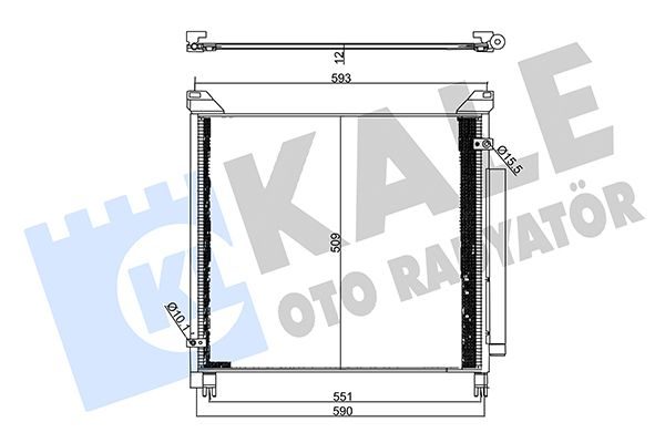 Радіатор кондиціонера KALE OTO RADYATÖR 357710 - zapix
