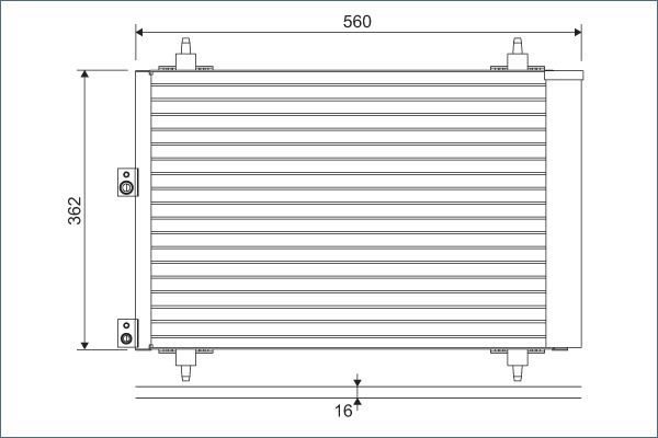 Радіатор кондиціонера VALEO 814080 - zapix