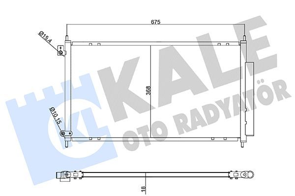 Радиатор кондиционера KALE OTO RADYATÖR 358210