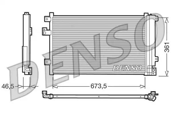 Радіатор кондиціонера DENSO DCN09084 - zapix