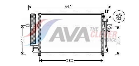 Радіатор кондиціонера AVA QUALITY COOLING HY5087D - zapix