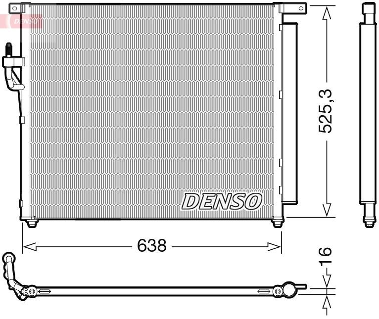 Радіатор кондиціонера DENSO DCN10049 - zapix
