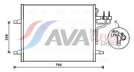 Радіатор кондиціонера AVA QUALITY COOLING FDA5483 - zapix