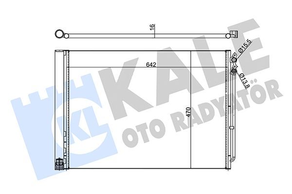 Радіатор кондиціонера KALE OTO RADYATÖR 342415
