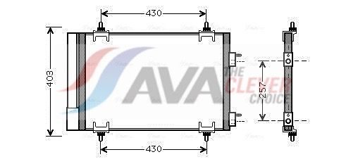 Радіатор кондиціонера AVA QUALITY COOLING CNA5230D - zapix